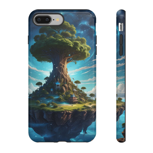 Mystical Tree Phone Case, Tough Cases, Unique Phone Cover, Magical Landscape, Gift for Nature Lovers, Protective Case, Whimsical Design