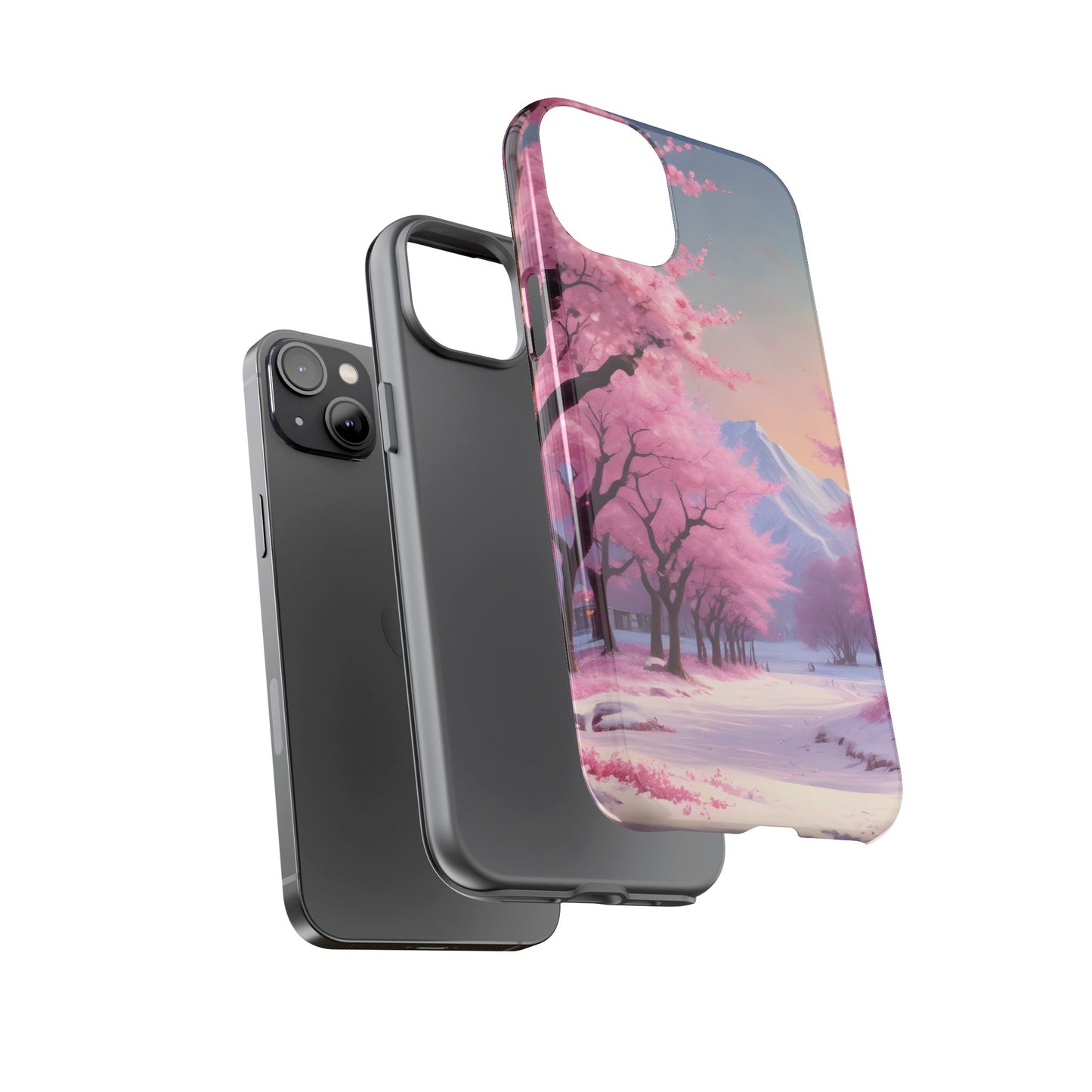 Funda para teléfono con diseño de flor de cerezo, estética primaveral, funda resistente para teléfono, diseño floral, regalo para amantes de la naturaleza, funda Sakura.