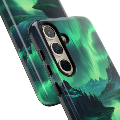 Aurora Borealis Phone Case, Tough Cases for Nature Lovers, Celestial Art Phone Cover, Unique Gift for Outdoorsy Friends, Compatible [...]