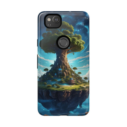 Mystical Tree Phone Case, Tough Cases, Unique Phone Cover, Magical Landscape, Gift for Nature Lovers, Protective Case, Whimsical Design