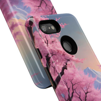 Cherry Blossom Phone Case, Spring Aesthetic, Tough Phone Cover, Floral Design, Nature Lover Gift, Sakura Case