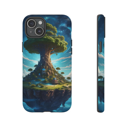 Mystical Tree Phone Case, Tough Cases, Unique Phone Cover, Magical Landscape, Gift for Nature Lovers, Protective Case, Whimsical Design