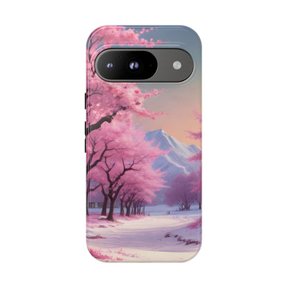 Cherry Blossom Phone Case, Spring Aesthetic, Tough Phone Cover, Floral Design, Nature Lover Gift, Sakura Case