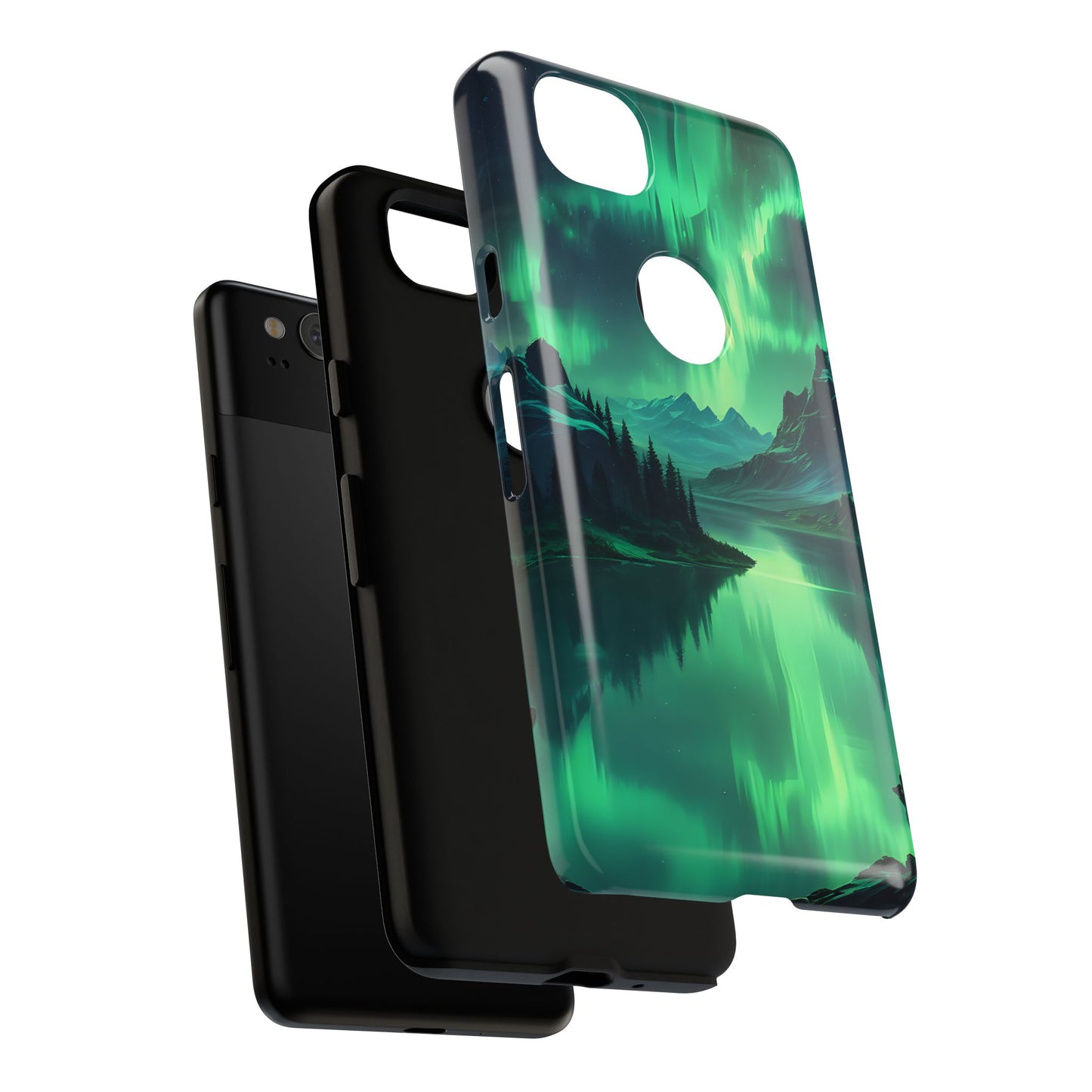 Carcasa para teléfono Aurora Boreal, carcasas resistentes para amantes de la naturaleza, funda para teléfono con arte celestial, regalo único para amigos amantes de la naturaleza, compatible [...]