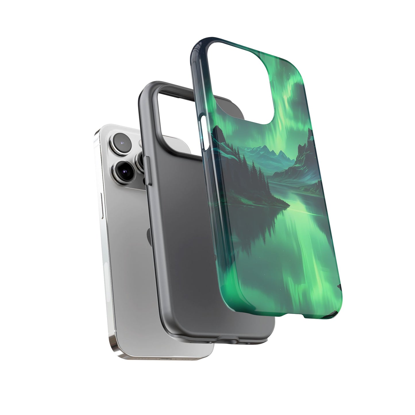 Carcasa para teléfono Aurora Boreal, carcasas resistentes para amantes de la naturaleza, funda para teléfono con arte celestial, regalo único para amigos amantes de la naturaleza, compatible [...]