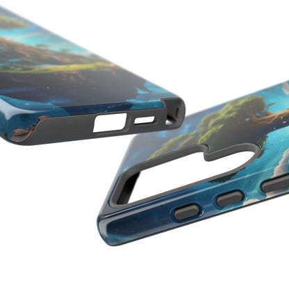 Mystical Tree Phone Case, Tough Cases, Unique Phone Cover, Magical Landscape, Gift for Nature Lovers, Protective Case, Whimsical Design