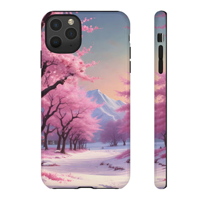 Cherry Blossom Phone Case, Spring Aesthetic, Tough Phone Cover, Floral Design, Nature Lover Gift, Sakura Case