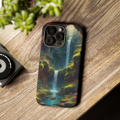 Waterfall Phone Case - Tough Cases, Waterfall Design, Aesthetic Phone Cover, Gift for Nature Lovers, Phone Protector
