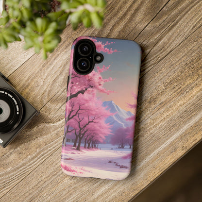 Cherry Blossom Phone Case, Spring Aesthetic, Tough Phone Cover, Floral Design, Nature Lover Gift, Sakura Case