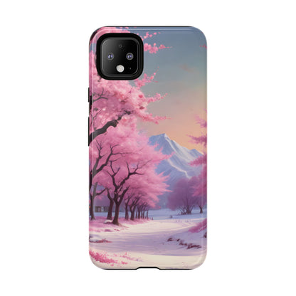 Cherry Blossom Phone Case, Spring Aesthetic, Tough Phone Cover, Floral Design, Nature Lover Gift, Sakura Case