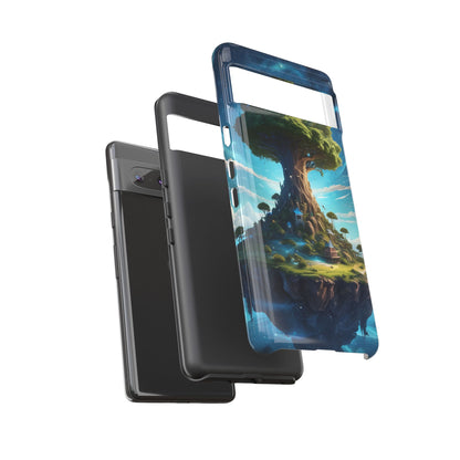 Mystical Tree Phone Case, Tough Cases, Unique Phone Cover, Magical Landscape, Gift for Nature Lovers, Protective Case, Whimsical Design