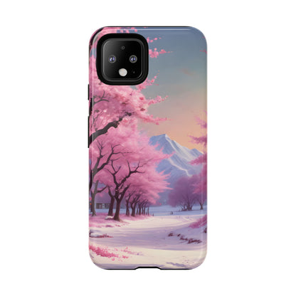 Cherry Blossom Phone Case, Spring Aesthetic, Tough Phone Cover, Floral Design, Nature Lover Gift, Sakura Case