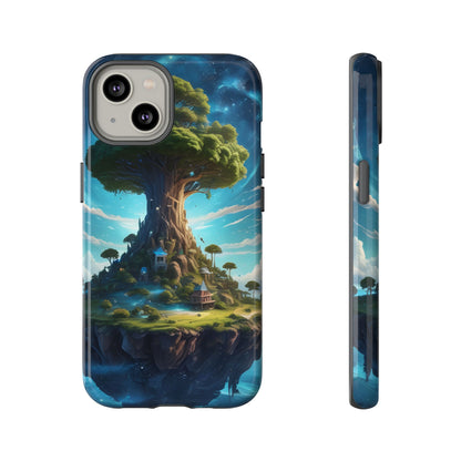 Mystical Tree Phone Case, Tough Cases, Unique Phone Cover, Magical Landscape, Gift for Nature Lovers, Protective Case, Whimsical Design