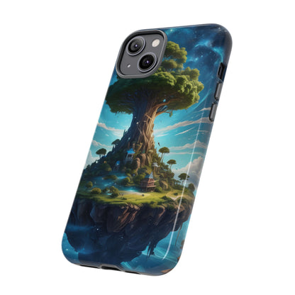 Mystical Tree Phone Case, Tough Cases, Unique Phone Cover, Magical Landscape, Gift for Nature Lovers, Protective Case, Whimsical Design