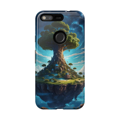 Mystical Tree Phone Case, Tough Cases, Unique Phone Cover, Magical Landscape, Gift for Nature Lovers, Protective Case, Whimsical Design