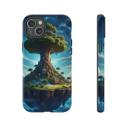 Mystical Tree Phone Case, Tough Cases, Unique Phone Cover, Magical Landscape, Gift for Nature Lovers, Protective Case, Whimsical Design