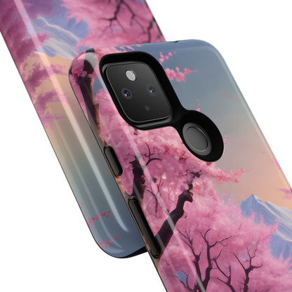 Cherry Blossom Phone Case, Spring Aesthetic, Tough Phone Cover, Floral Design, Nature Lover Gift, Sakura Case