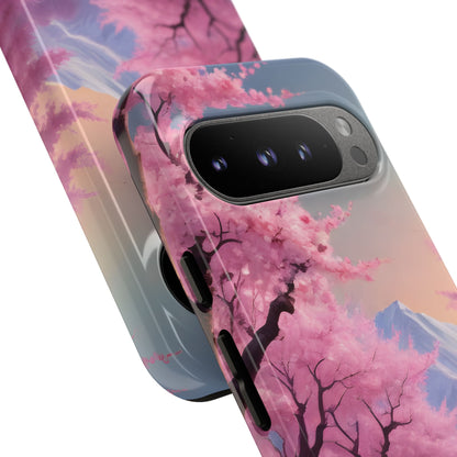 Cherry Blossom Phone Case, Spring Aesthetic, Tough Phone Cover, Floral Design, Nature Lover Gift, Sakura Case