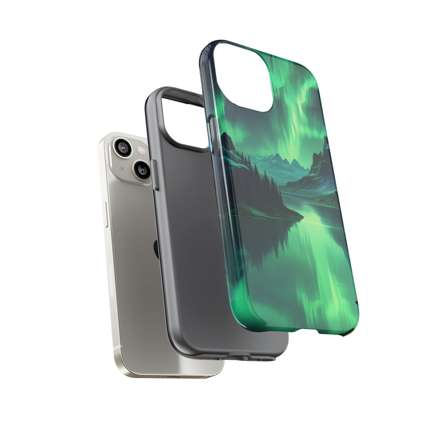 Carcasa para teléfono Aurora Boreal, carcasas resistentes para amantes de la naturaleza, funda para teléfono con arte celestial, regalo único para amigos amantes de la naturaleza, compatible [...]