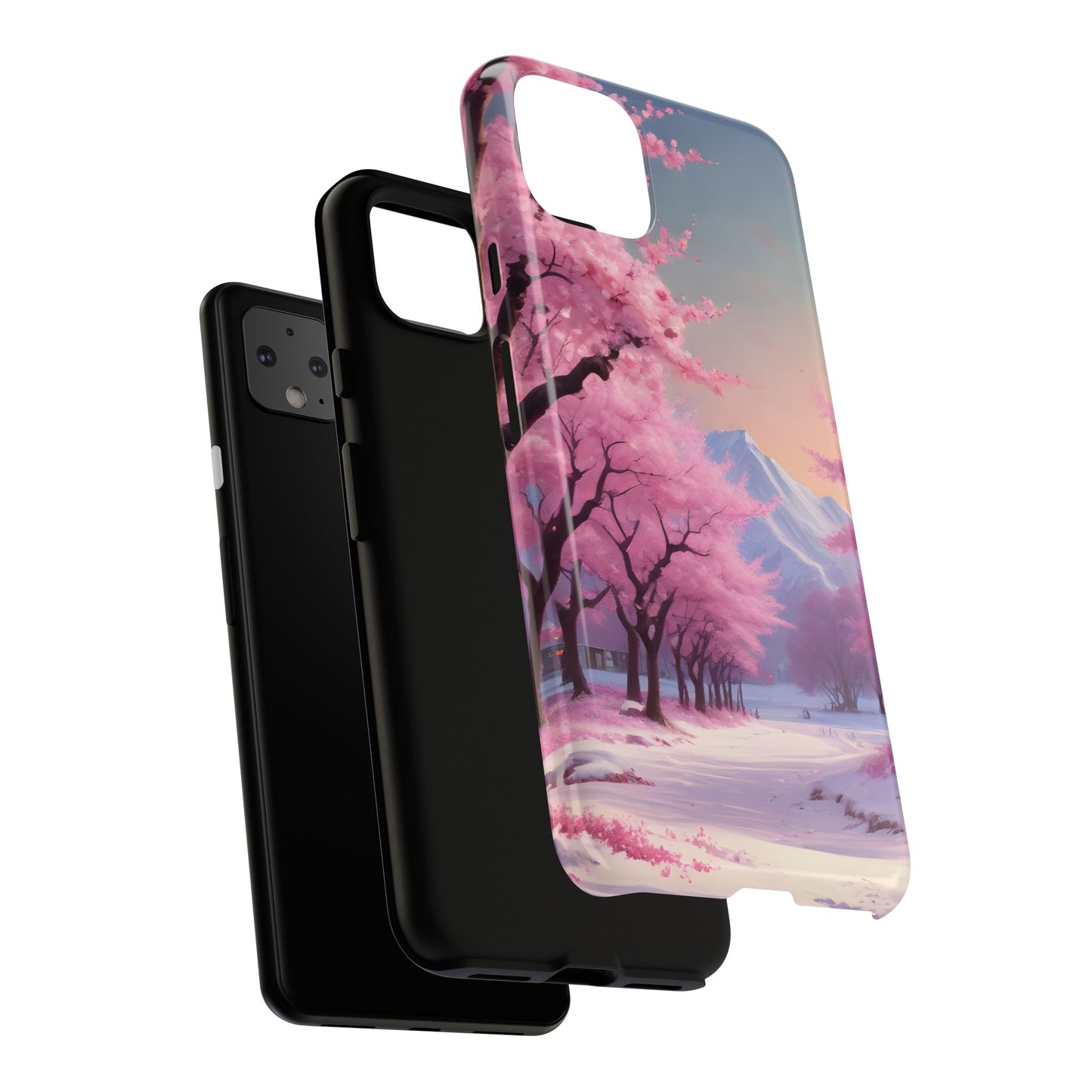 Funda para teléfono con diseño de flor de cerezo, estética primaveral, funda resistente para teléfono, diseño floral, regalo para amantes de la naturaleza, funda Sakura.