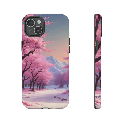 Cherry Blossom Phone Case, Spring Aesthetic, Tough Phone Cover, Floral Design, Nature Lover Gift, Sakura Case