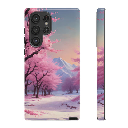 Cherry Blossom Phone Case, Spring Aesthetic, Tough Phone Cover, Floral Design, Nature Lover Gift, Sakura Case