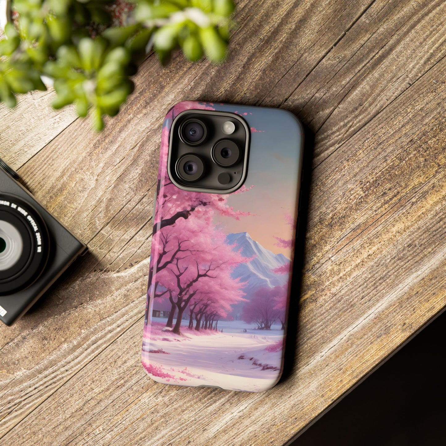 Funda para teléfono con diseño de flor de cerezo, estética primaveral, funda resistente para teléfono, diseño floral, regalo para amantes de la naturaleza, funda Sakura.