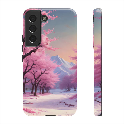 Cherry Blossom Phone Case, Spring Aesthetic, Tough Phone Cover, Floral Design, Nature Lover Gift, Sakura Case