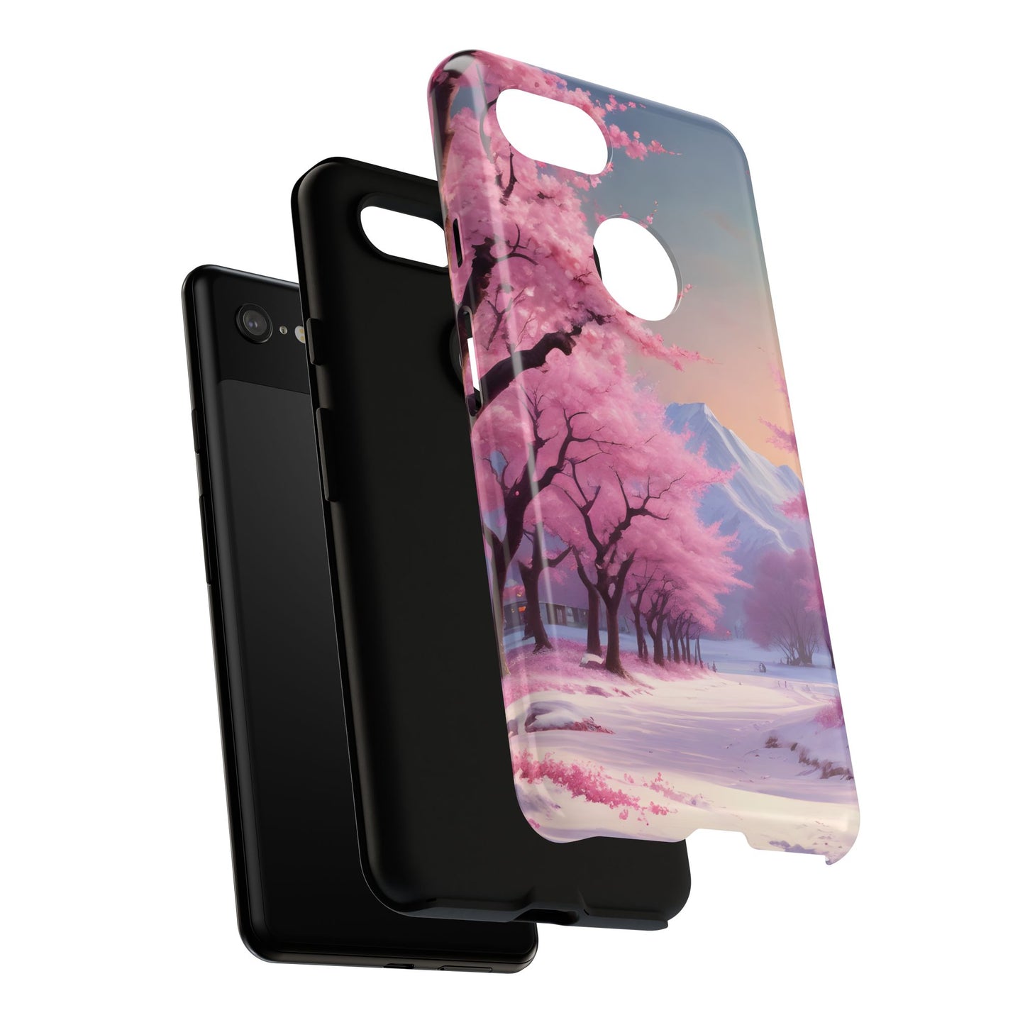 Funda para teléfono con diseño de flor de cerezo, estética primaveral, funda resistente para teléfono, diseño floral, regalo para amantes de la naturaleza, funda Sakura.