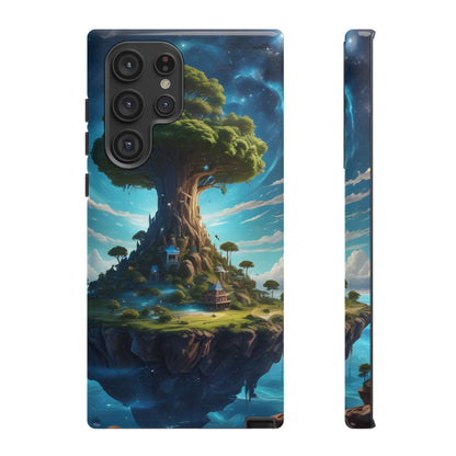 Mystical Tree Phone Case, Tough Cases, Unique Phone Cover, Magical Landscape, Gift for Nature Lovers, Protective Case, Whimsical Design
