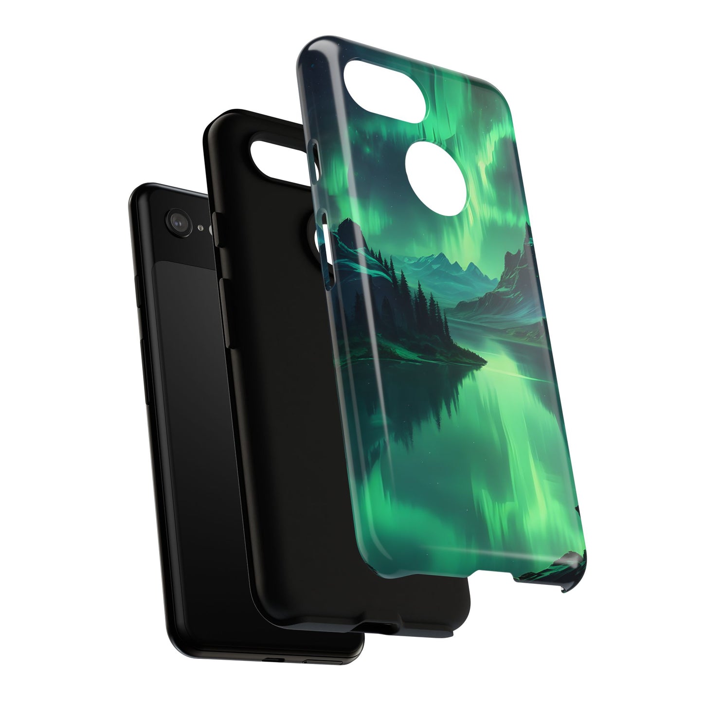 Carcasa para teléfono Aurora Boreal, carcasas resistentes para amantes de la naturaleza, funda para teléfono con arte celestial, regalo único para amigos amantes de la naturaleza, compatible [...]