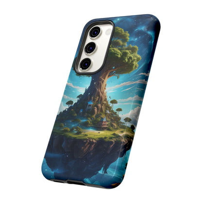Mystical Tree Phone Case, Tough Cases, Unique Phone Cover, Magical Landscape, Gift for Nature Lovers, Protective Case, Whimsical Design