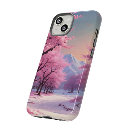 Cherry Blossom Phone Case, Spring Aesthetic, Tough Phone Cover, Floral Design, Nature Lover Gift, Sakura Case