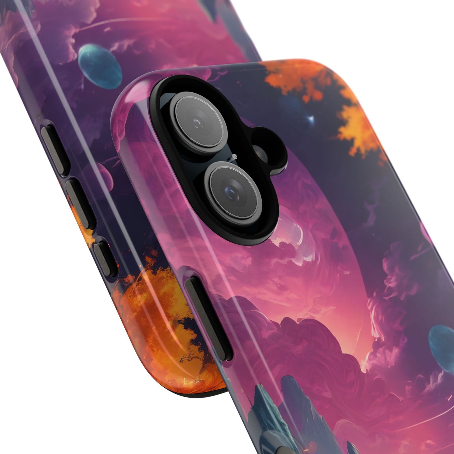 Carcasa para teléfono de astronauta psicodélico, tema espacial galaxia, fundas resistentes para hombres y mujeres, regalos únicos para amantes de la tecnología, accesorios elegantes, decoración cósmica.