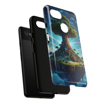 Mystical Tree Phone Case, Tough Cases, Unique Phone Cover, Magical Landscape, Gift for Nature Lovers, Protective Case, Whimsical Design