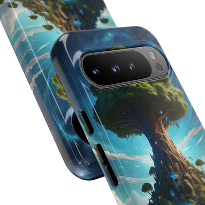 Mystical Tree Phone Case, Tough Cases, Unique Phone Cover, Magical Landscape, Gift for Nature Lovers, Protective Case, Whimsical Design