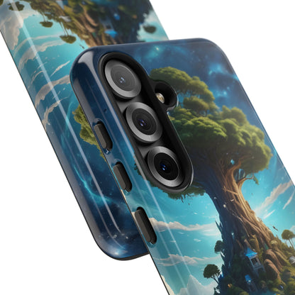 Mystical Tree Phone Case, Tough Cases, Unique Phone Cover, Magical Landscape, Gift for Nature Lovers, Protective Case, Whimsical Design