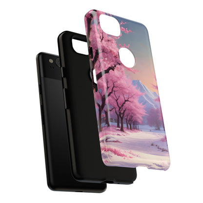 Cherry Blossom Phone Case, Spring Aesthetic, Tough Phone Cover, Floral Design, Nature Lover Gift, Sakura Case