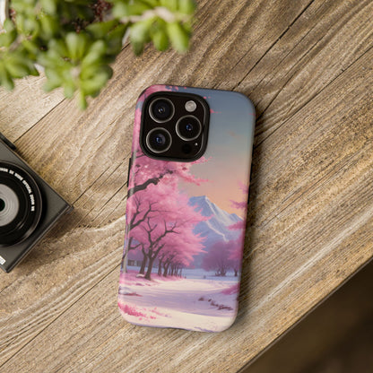 Cherry Blossom Phone Case, Spring Aesthetic, Tough Phone Cover, Floral Design, Nature Lover Gift, Sakura Case