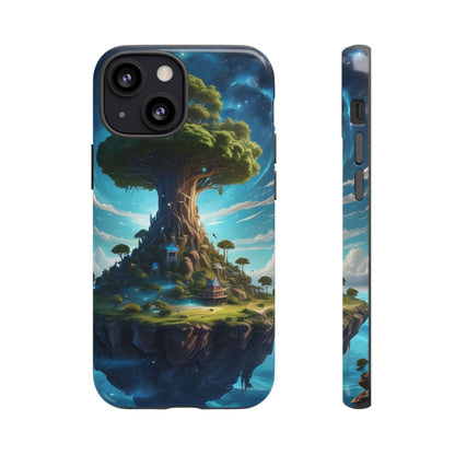 Mystical Tree Phone Case, Tough Cases, Unique Phone Cover, Magical Landscape, Gift for Nature Lovers, Protective Case, Whimsical Design