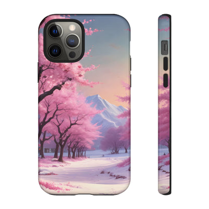 Cherry Blossom Phone Case, Spring Aesthetic, Tough Phone Cover, Floral Design, Nature Lover Gift, Sakura Case