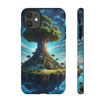 Mystical Tree Phone Case, Tough Cases, Unique Phone Cover, Magical Landscape, Gift for Nature Lovers, Protective Case, Whimsical Design