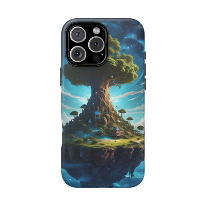 Mystical Tree Phone Case, Tough Cases, Unique Phone Cover, Magical Landscape, Gift for Nature Lovers, Protective Case, Whimsical Design
