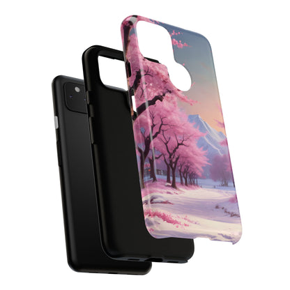 Cherry Blossom Phone Case, Spring Aesthetic, Tough Phone Cover, Floral Design, Nature Lover Gift, Sakura Case