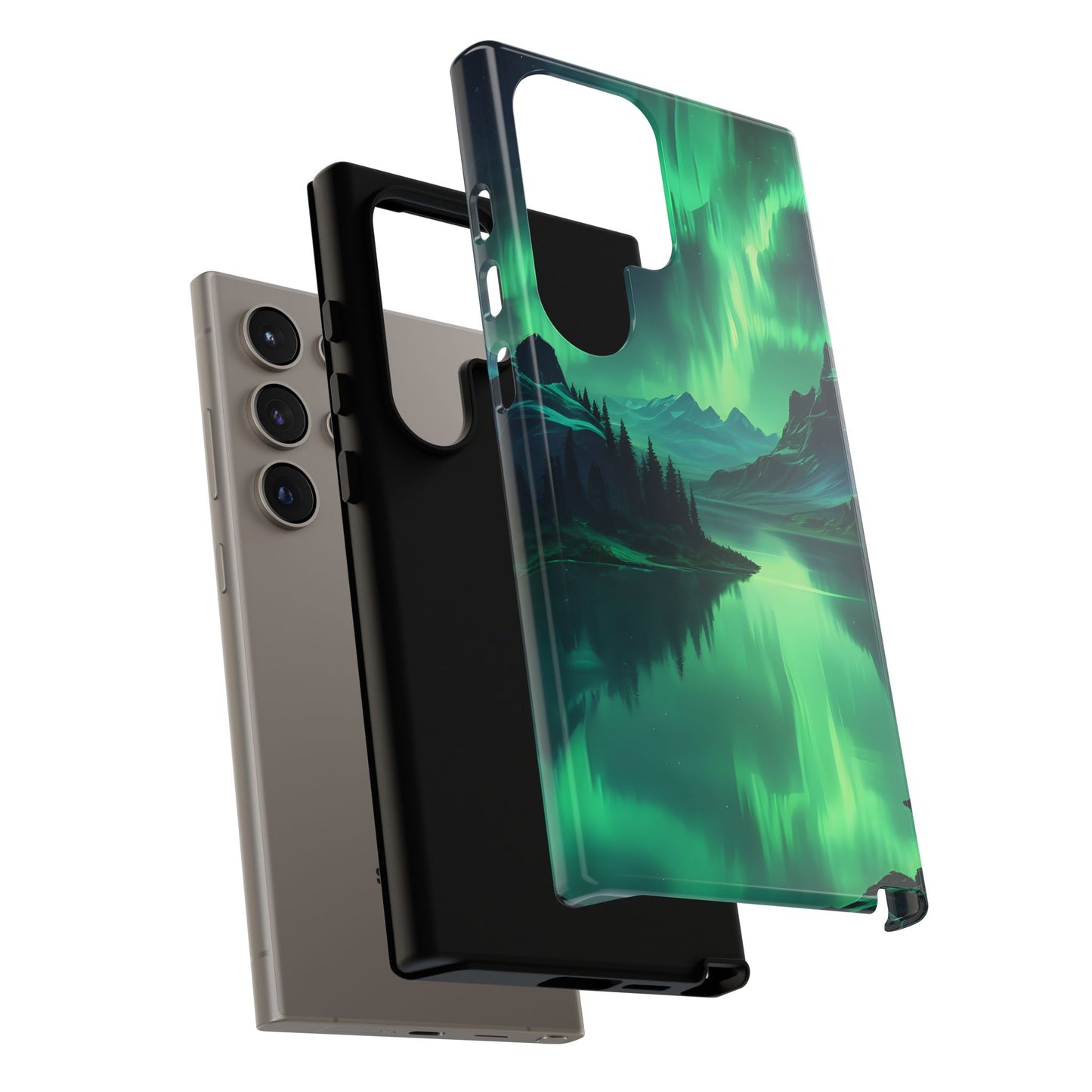 Carcasa para teléfono Aurora Boreal, carcasas resistentes para amantes de la naturaleza, funda para teléfono con arte celestial, regalo único para amigos amantes de la naturaleza, compatible [...]