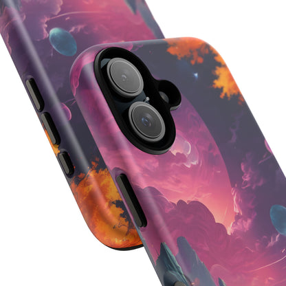 Psychedelic Astronaut Phone Case, Galaxy Space Theme, Tough Cases for Men & Women, Unique Gifts for Tech Lovers, Stylish Accessories, Cosmic Decor