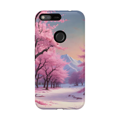 Cherry Blossom Phone Case, Spring Aesthetic, Tough Phone Cover, Floral Design, Nature Lover Gift, Sakura Case