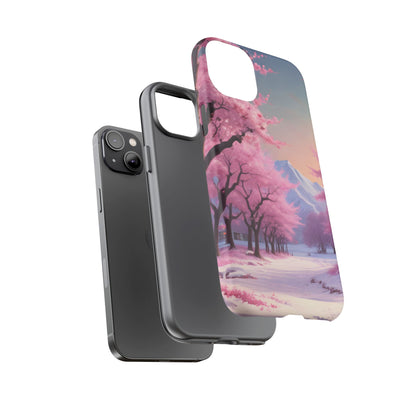 Cherry Blossom Phone Case, Spring Aesthetic, Tough Phone Cover, Floral Design, Nature Lover Gift, Sakura Case