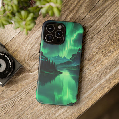 Aurora Borealis Phone Case, Tough Cases for Nature Lovers, Celestial Art Phone Cover, Unique Gift for Outdoorsy Friends, Compatible [...]
