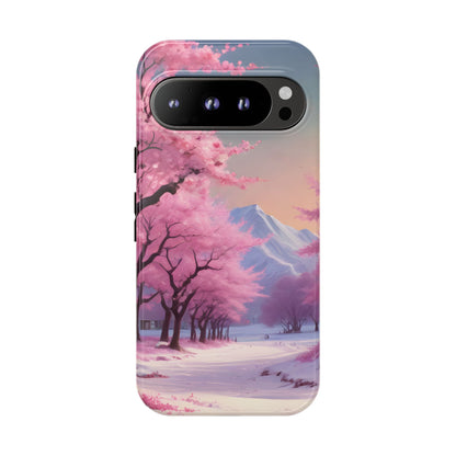 Cherry Blossom Phone Case, Spring Aesthetic, Tough Phone Cover, Floral Design, Nature Lover Gift, Sakura Case